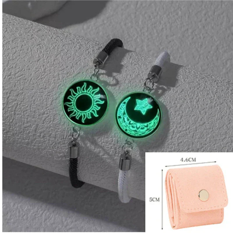 Ήλιος και Σελήνη – Μία Ψυχή. 💞 Βραχιόλια για Ζευγάρια που Συνδέονται Παρά την Απόσταση.