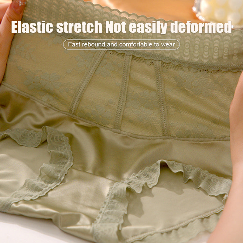 【🌷Pirkite 1 ir gaukite 2 nemokamai】 Seksualios besiūlės šilko klubus pakeliančios kelnaitės su pilvo valdymu-LT