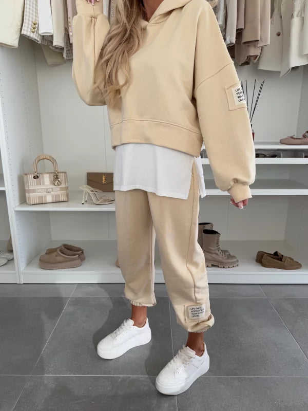 Άνετο βαμβακερό κοστούμι δύο τεμαχίων-GR