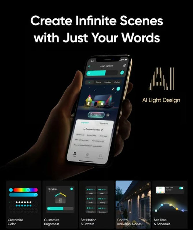 ⏰Paskutinė išpardavimo diena🌈Išmanusis vaivorykštės LED lauko šviestuvas su nuolatiniu veikimu-LT