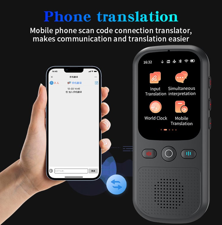 AI Language Translator | 160 Languages, Real-time Voice and Photo Translation | Offline Mode and Touchscreen-SL