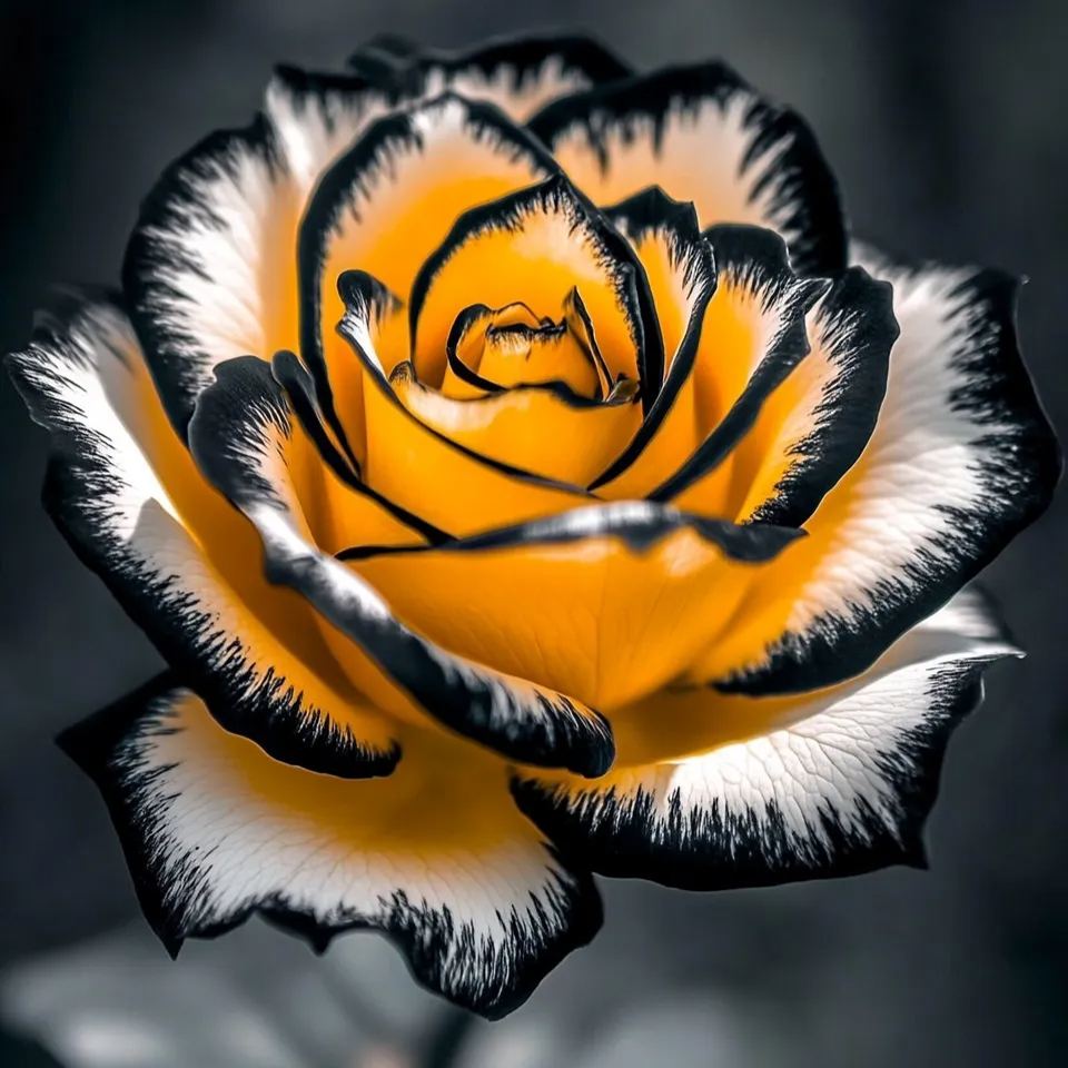 Reta Mėlynojo Mėnulio rožė 🌌 ir įvairiaspalvė nėriniuota rožė 🌈🌹-LT