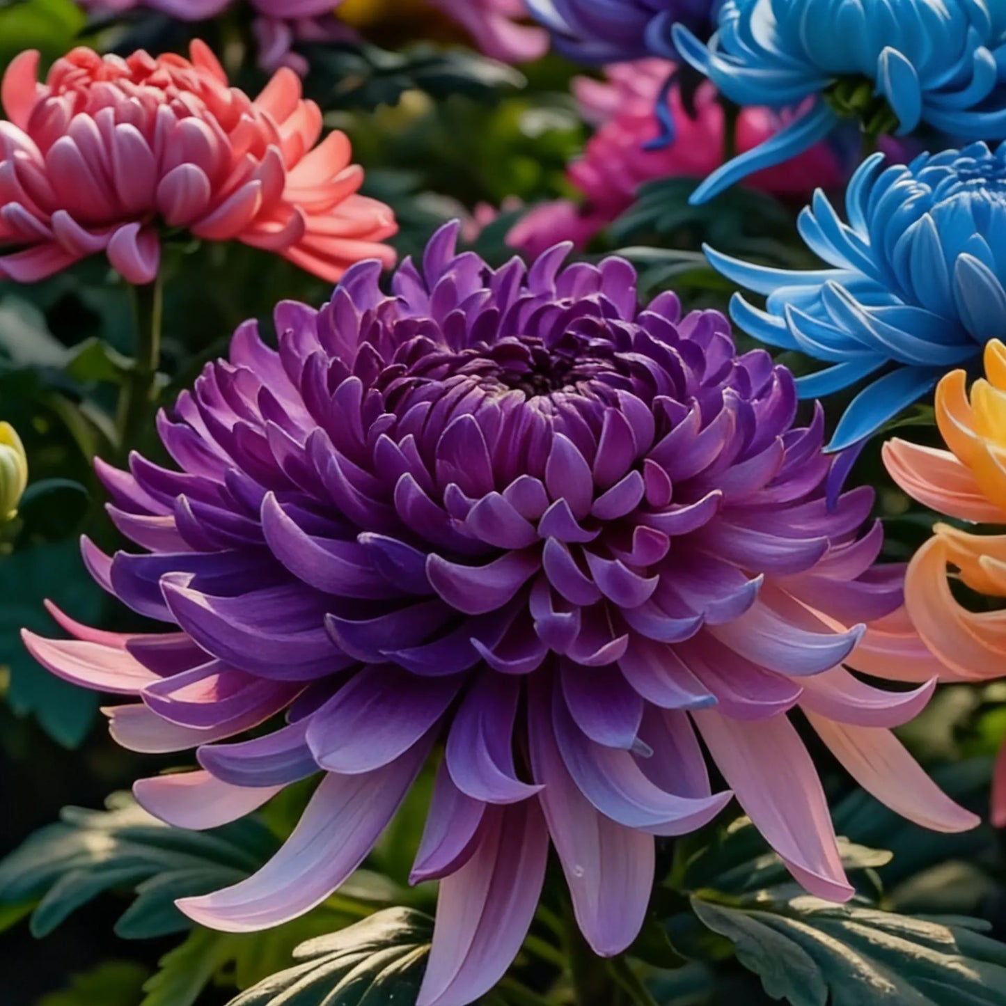 🌸Σπόροι παιώνιας με άνθη χρυσάνθεμου-GR
