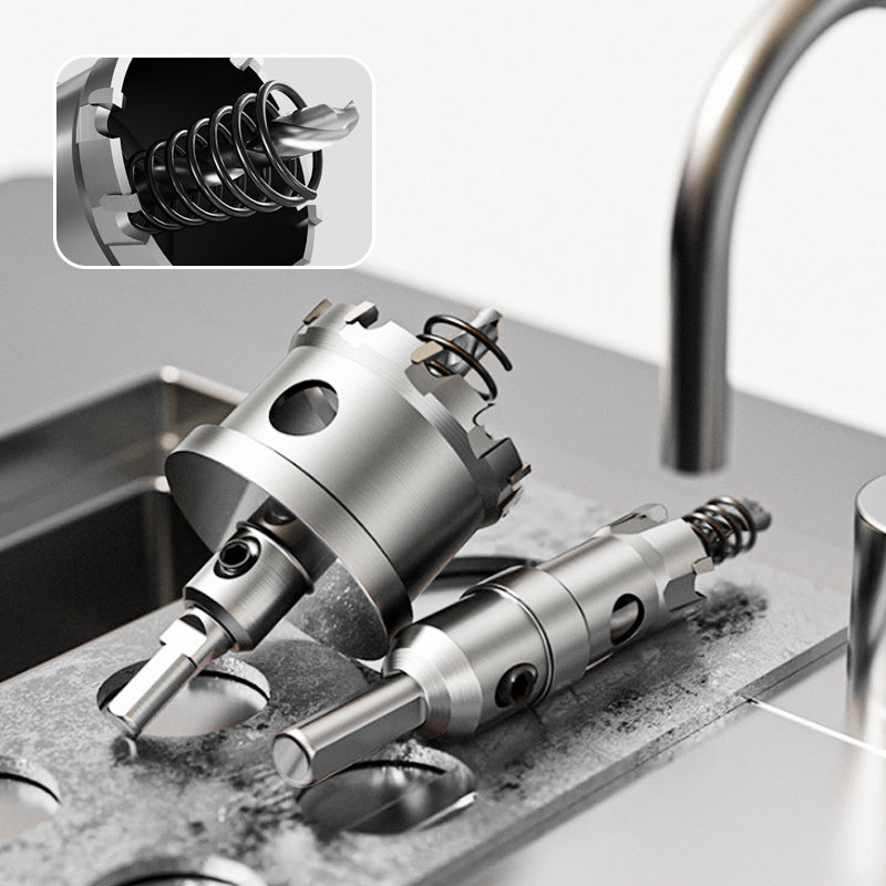 【✨Υψηλή απόδοση】🔧 Κοπτικό τρύπας καρβιδίου με άκρη καρβιδίου για μέταλλο-GR