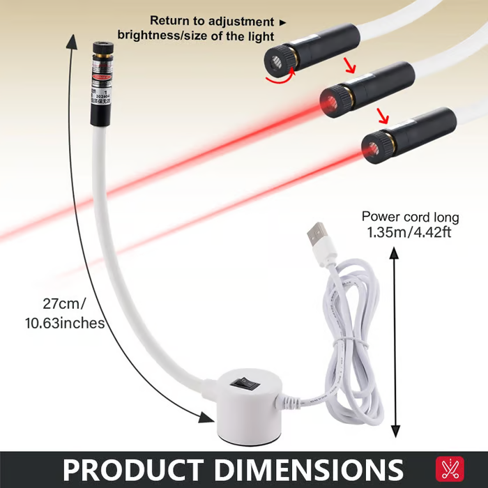 🔥🧵 Laserska linija za šivalni stroj – šivajte natančno in hitro! - GR