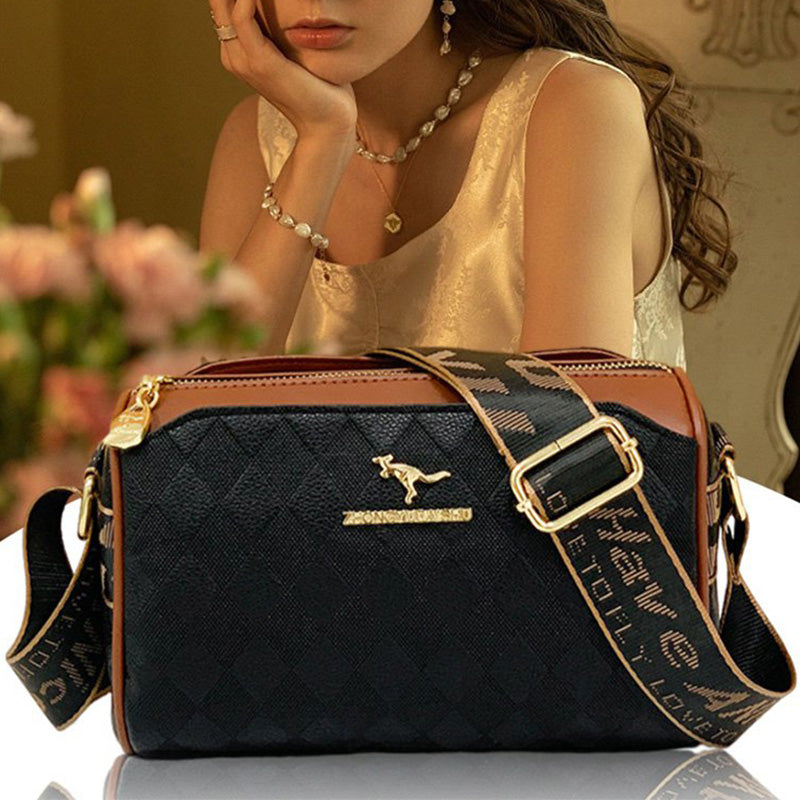[El mejor regalo para ella] Bolso bandolera de gran capacidad con diseño de diamantes de 3 capas a la moda-ES