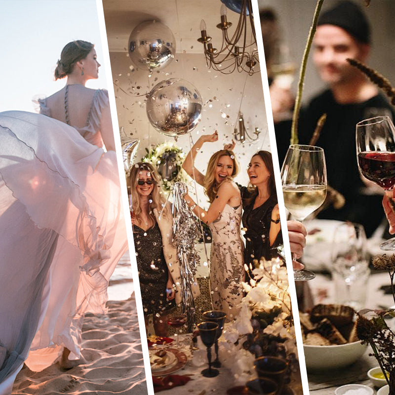 ✨【Slimming Wizard】Γυναικείο φόρεμα χωρίς τιράντες✨ | Ελκυστικός σχεδιασμός χωρίς στράπλες | Πλισέ λεπτομέρειες | Σχισμή με κοψίματα, άνετα μακριά μανίκια-GR