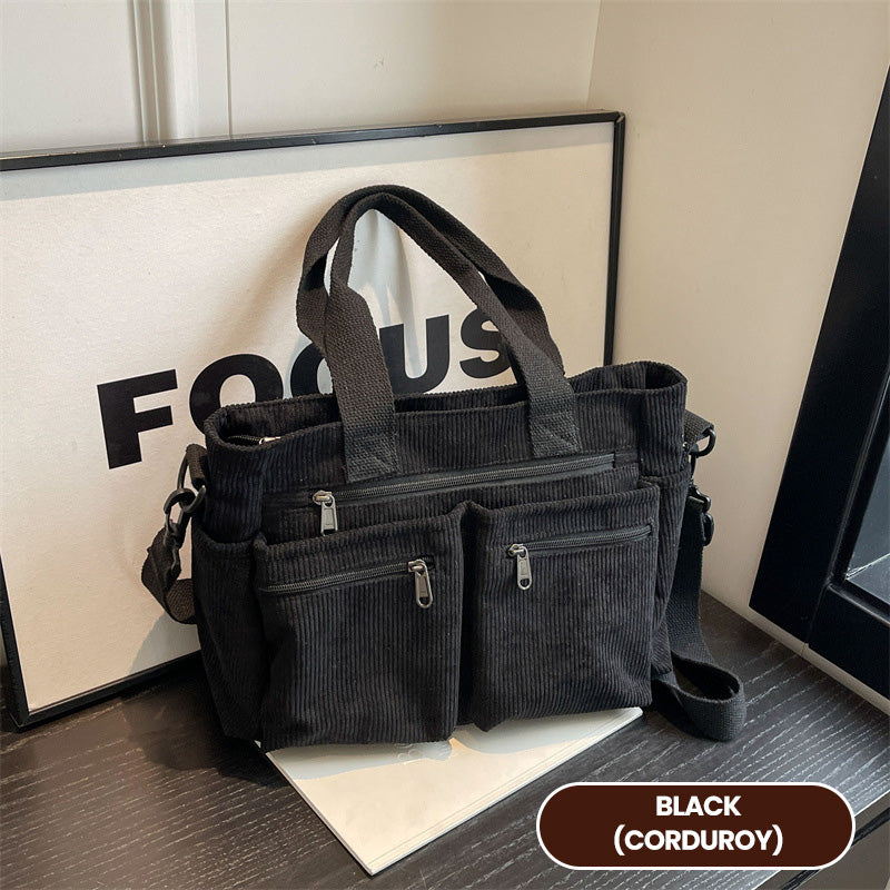 Μονόχρωμη τσάντα ώμου-GR