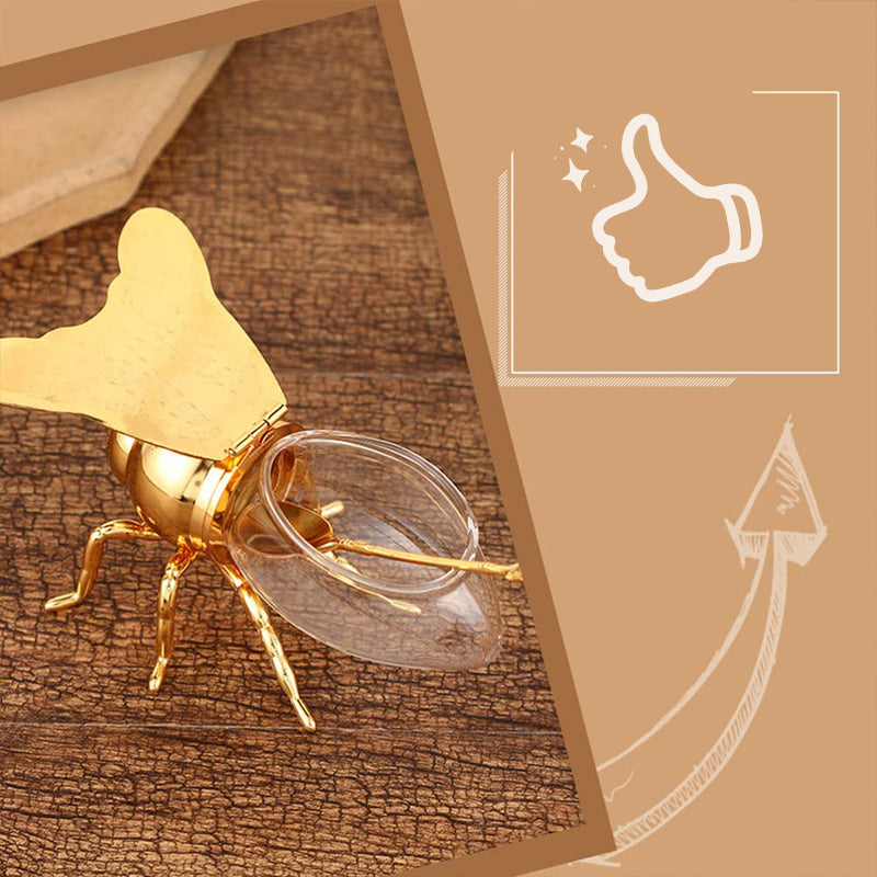 🍯Kreativni retro kozarec za med v obliki čebele-SI