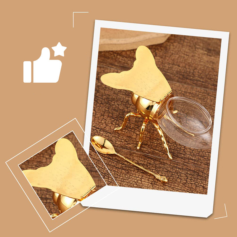 🍯Kreativni retro kozarec za med v obliki čebele-SI