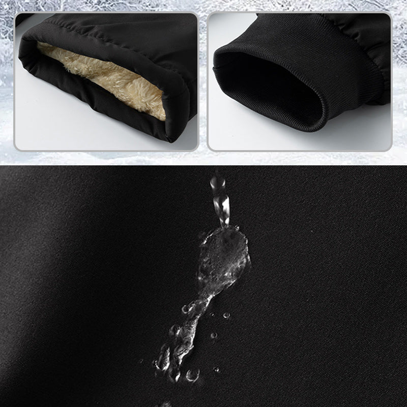 Udobne moške hlače s plišasto podlogo-SI