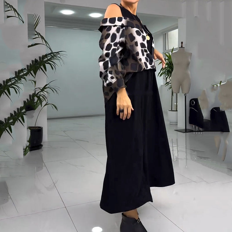 💐2025 Išskirtinė suknelė be petnešėlių su leopardo raštu【S-4XL】-LT