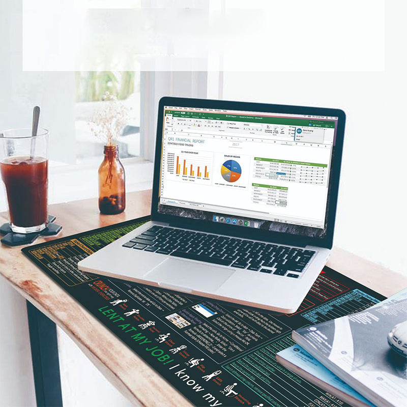 🔥 Αντιολισθητικό, ανθεκτικό στους λεκέδες χαλάκι γραφείου για γραφεία 🧠💻-GR