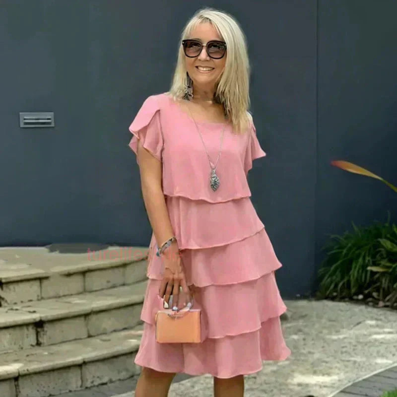 🔥 Laisvalaikio suknelė moterims su raukiniais-LT