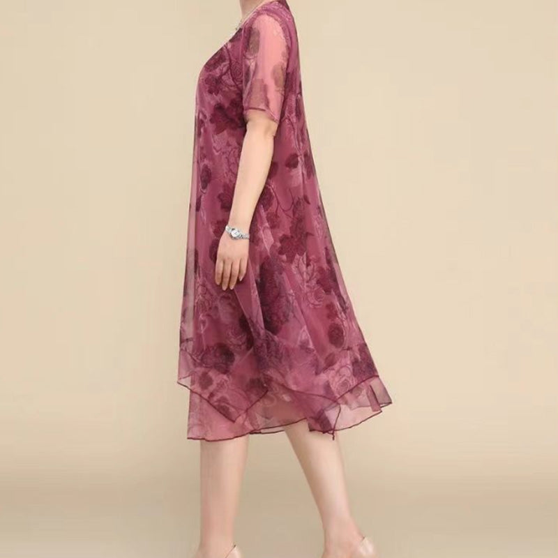 🌺Κομψά, χαλαρά φορέματα από σιφόν σε μεγάλα μεγέθη-GR