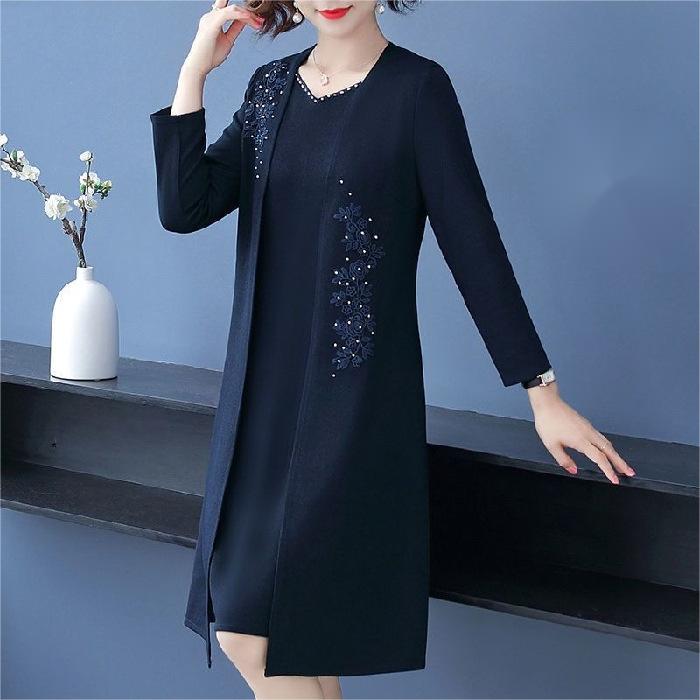 Κομψό γυναικείο σετ δύο τεμαχίων με σακάκι και φόρεμα-GR