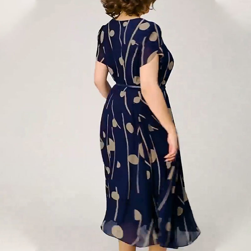 ✨Madinga suknelė su dideliais taškeliais ir dideliais dydžiais-LT