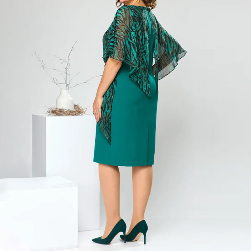 💝Elegantiška moteriška šifono suknelė-LT