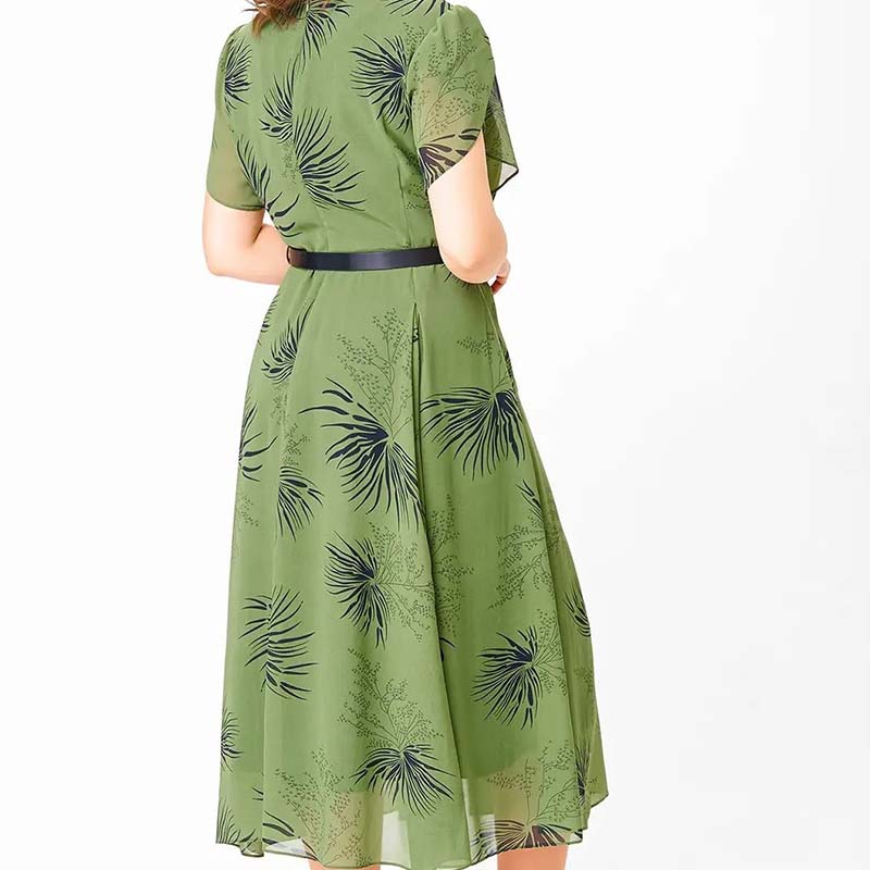 🔥 A formos suknelė su diržu | Gėlių ir vasariško stiliaus suknelė-LT