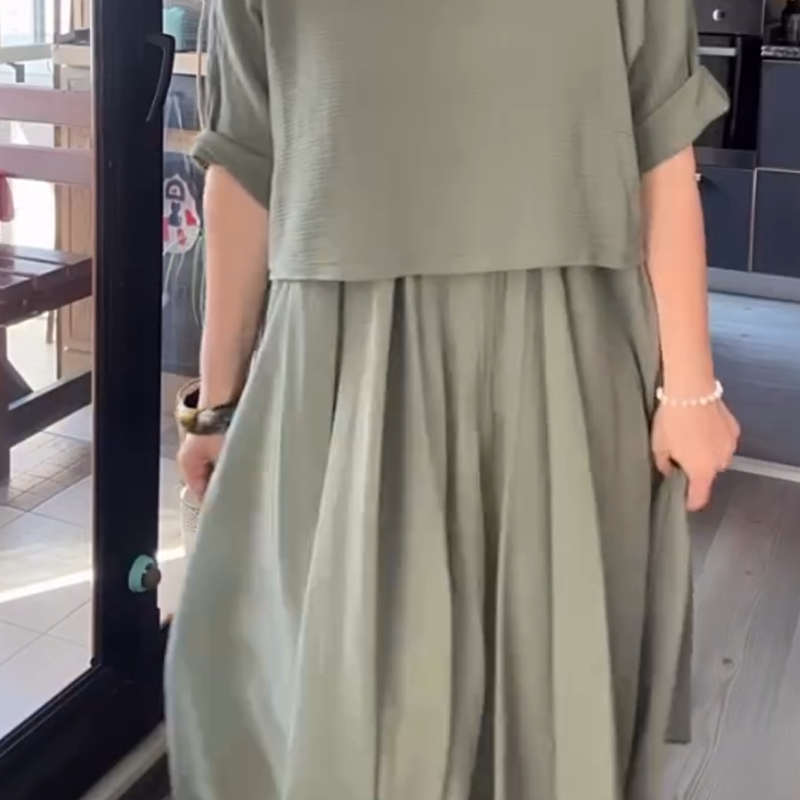 【S-5XL】👗Vienspalvis ilgas sijonas-LT