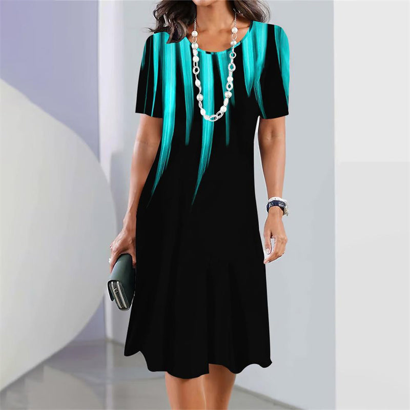 Ženska midi obleka A-kroja-SI