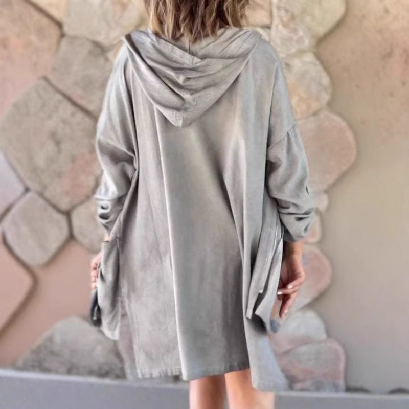 🧥 Γυναικείο ελαφρύ μπουφάν με κουκούλα-GR