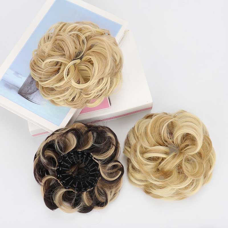 💁‍♀️ Ένας γενναιόδωρος κότσος από συνθετικά μαλλιά με ρυθμιζόμενο κούμπωμα-GR