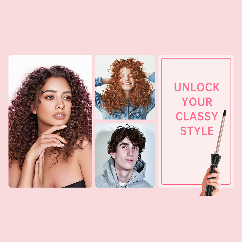 Ultra tanek kodralnik las (3/8 palca) za fine, poskočne kodre, podobne volni-SI