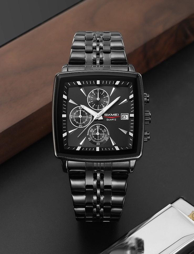 ⌚Daugiafunkcis vandeniui atsparus kvarcinis laikrodis vyrams-LT