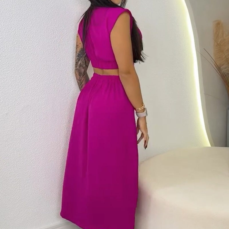 【S-2XL】👗Ženska elegantna obleka z razcepom-SI