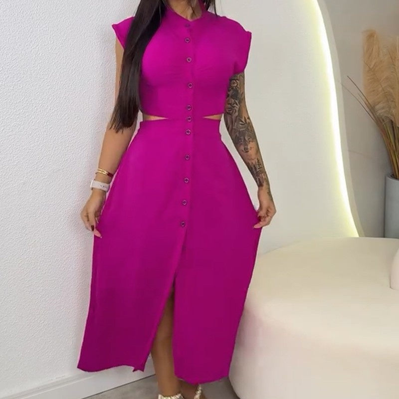 【S-2XL】👗Ženska elegantna obleka z razcepom-SI