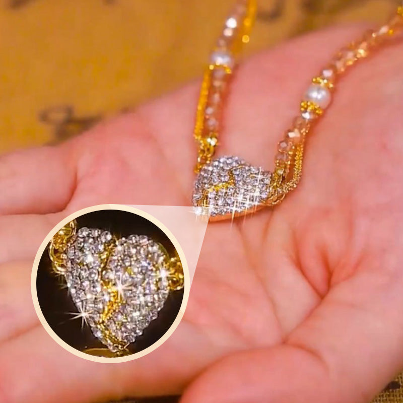 ⏳Ειδική προσφορά περιορισμένης διάρκειας⏰Συνδυαστικά κολιέ με μενταγιόν σε σχήμα καρδιάς και μαγνήτη💖-GR