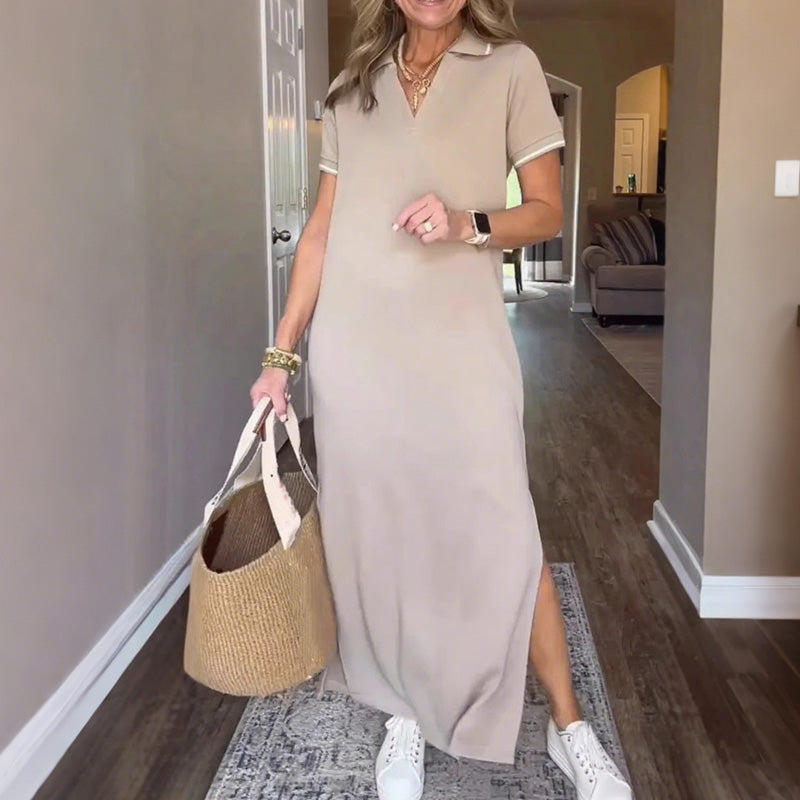 Γυναικεία μάξι φούστα με πλαϊνά σκισίματα-GR