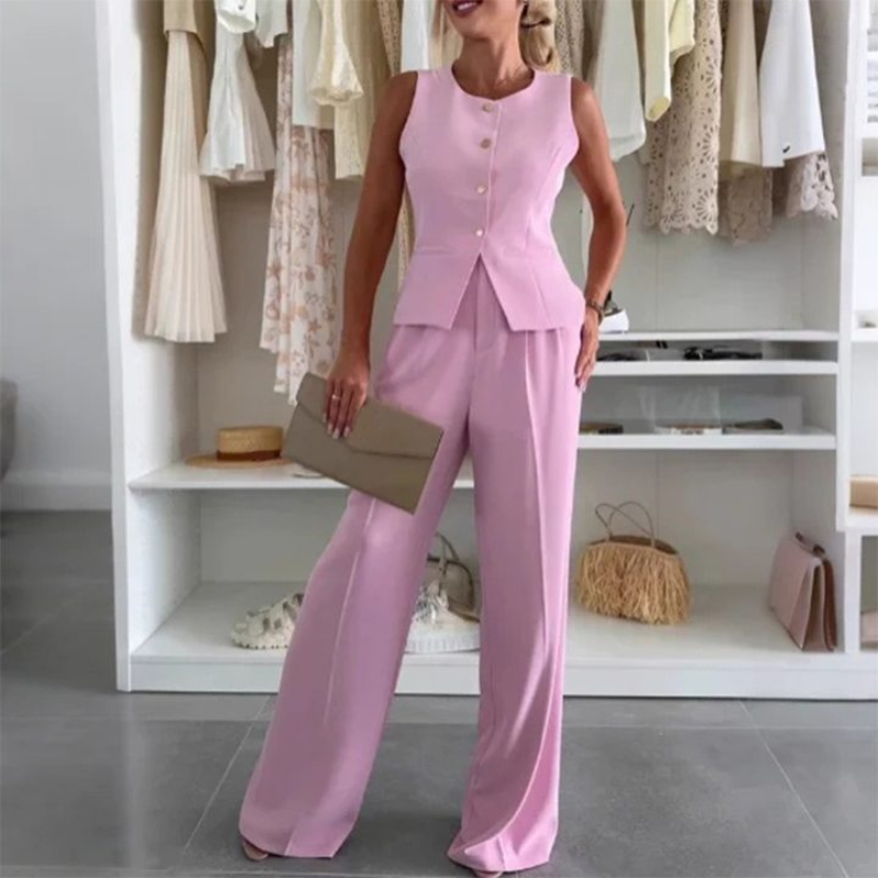 Ženski top brez rokavov in dolge hlače-SI