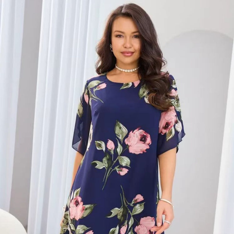 Γυναικείο φόρεμα με φλοράλ print-GR