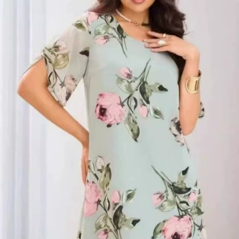 Γυναικείο φόρεμα με φλοράλ print-GR