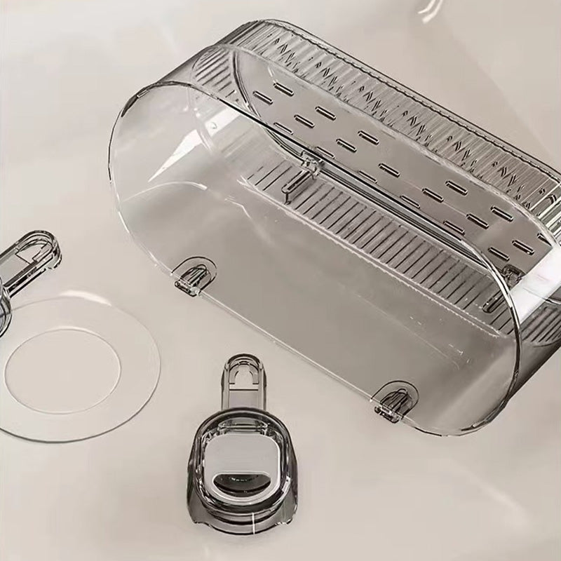 Επαναστατική οργανωτής τοίχου με βεντούζες – Τέλεια τάξη στην κουζίνα και το μπάνιο! 🏠✨-GR