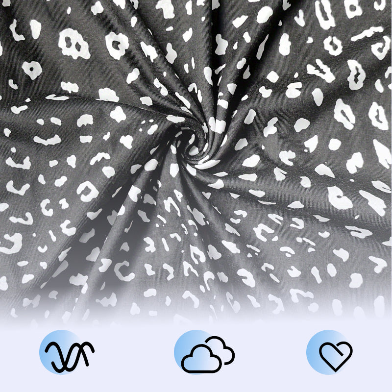 Ženske bombažne obleke z vintage potiskom-SI