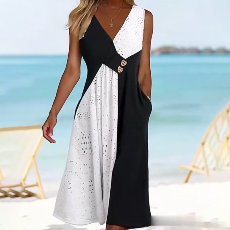 👗 Elegantiški moteriški drabužiai, modernus lopų raštas - LT