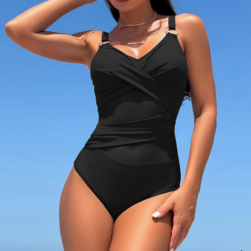🌊 S-2XL 🩱 Seksualus tinklinis vientisas maudymosi kostiumėlis 🏖️-LT