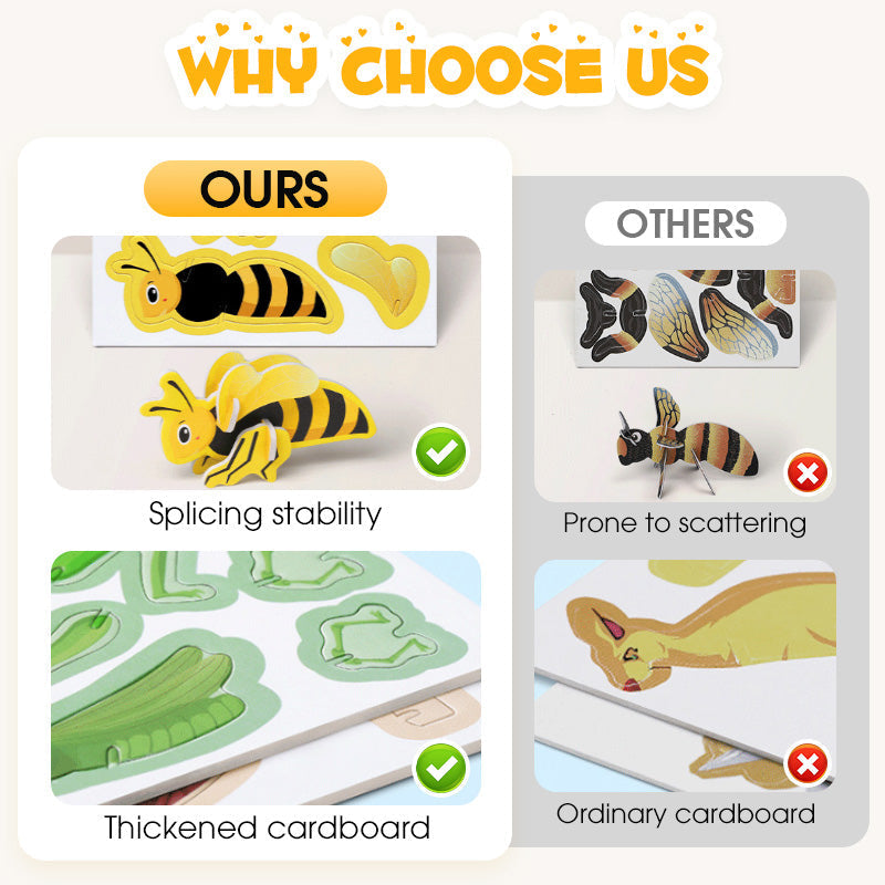 🎨3D εκπαιδευτικά παζλ για παιδιά-GR