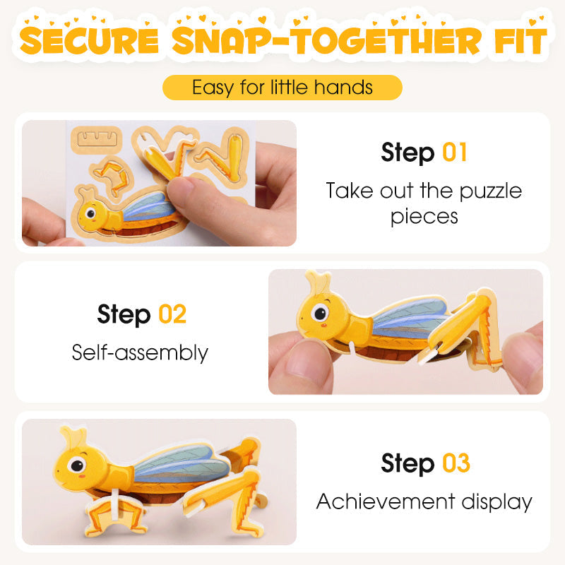 🎨3D εκπαιδευτικά παζλ για παιδιά-GR