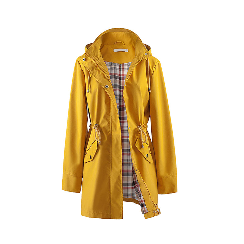 🧥50% έκπτωση🌧️💧 Απλό, αδιάβροχο και αντιανεμικό μπουφάν, αντιανεμικό μπουφάν με κουκούλα🍃-GR