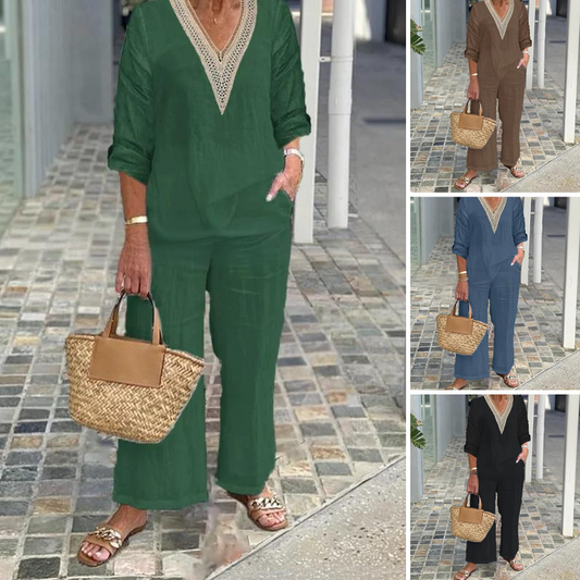 【S-3XL】✨Γυναικείο φαρδύ τοπ με V λαιμόκοψη-GR