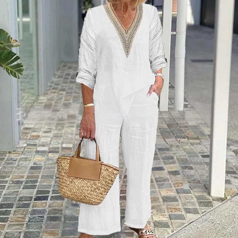 【S-3XL】✨Γυναικείο φαρδύ τοπ με V λαιμόκοψη-GR