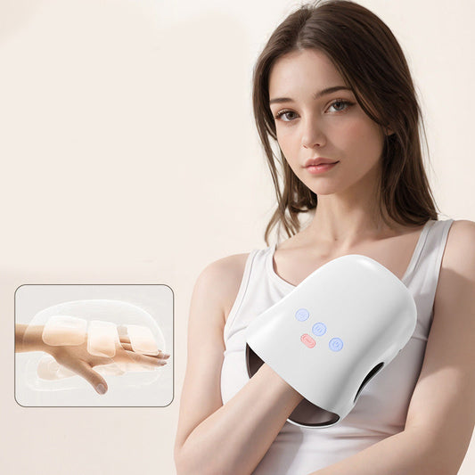 🔥 Πείτε αντίο στον πόνο των χεριών 🔥 Ασύρματο μασάζ χεριών με 3 ταχύτητες, θερμότητα και συμπίεση-GR