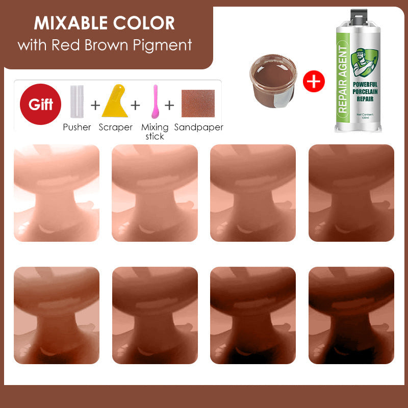 Ισχυρό κιτ επισκευής πορσελάνης - Διπλός σωλήνας-GR