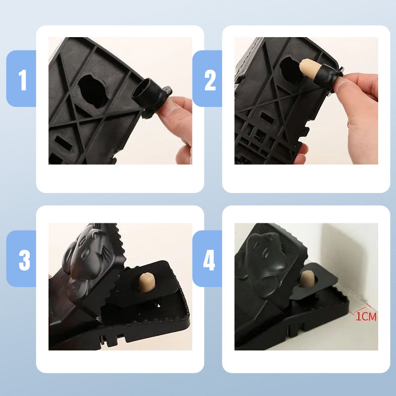 Επαναχρησιμοποιούμενη παγίδα για ποντίκια με μηχανισμό σκανδάλης υψηλής ευαισθησίας-GR