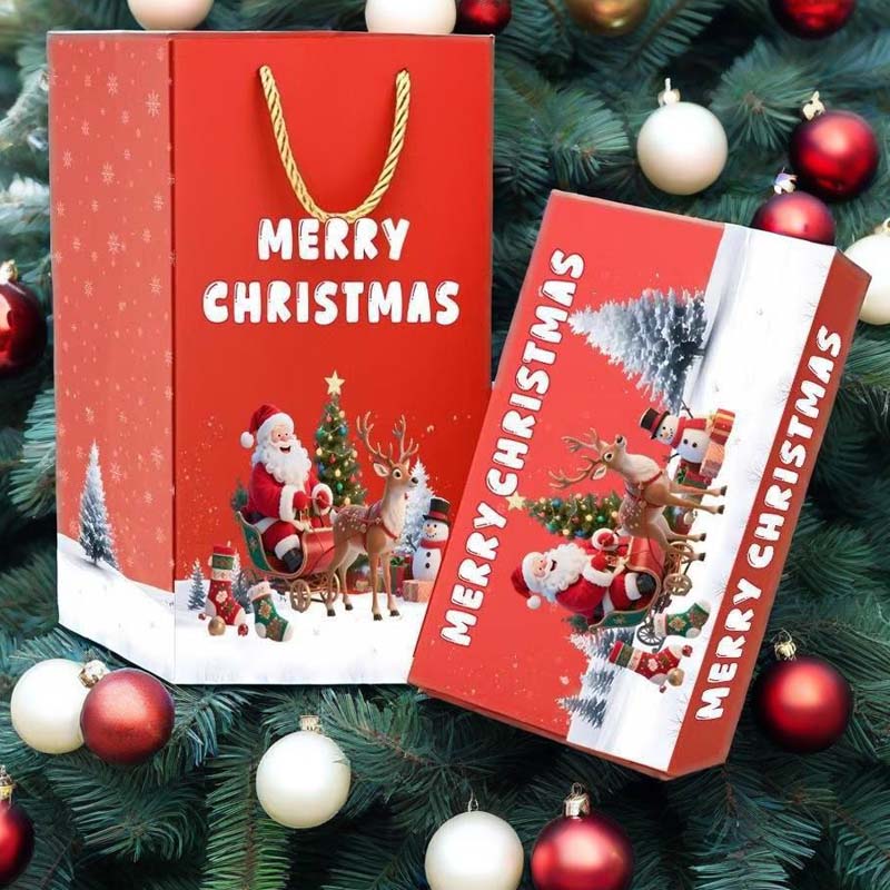 🎅 Μοναδικό πτυσσόμενο χριστουγεννιάτικο κουτί δώρου🎄✨-GR