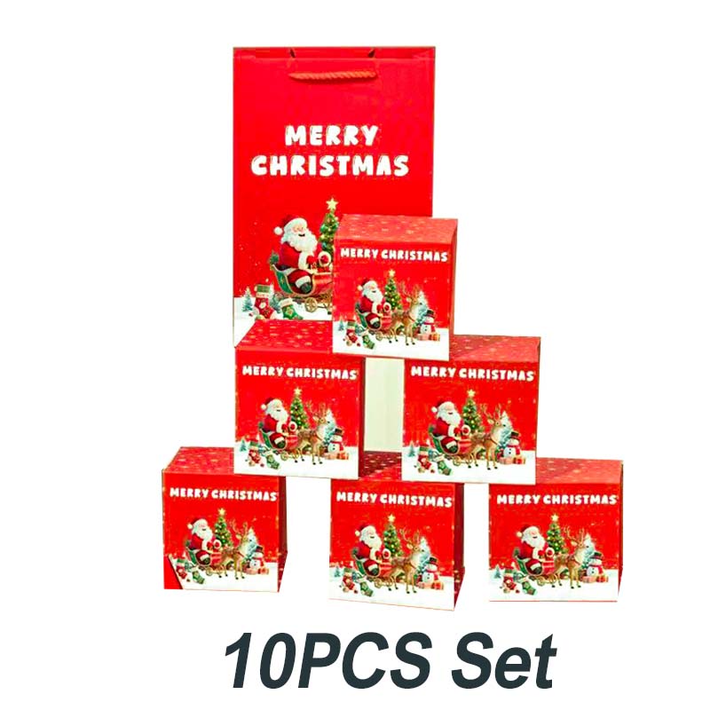 🎅 Μοναδικό πτυσσόμενο χριστουγεννιάτικο κουτί δώρου🎄✨-GR